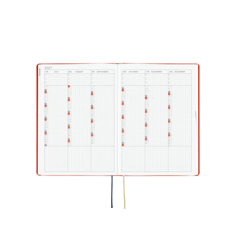 2027 HON A6 Planner White Cat and Rabbit's Tea Room