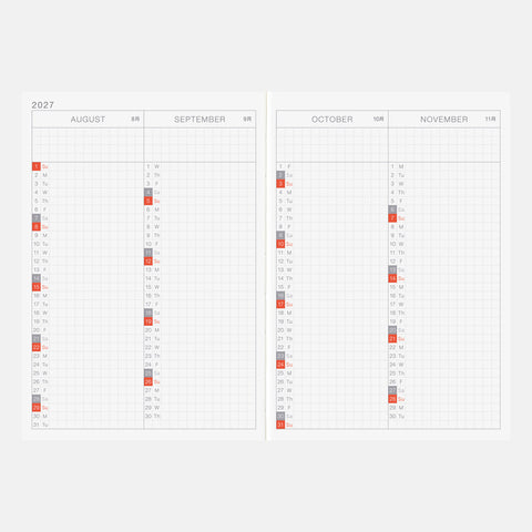 2027 Techo Original Book A6 English