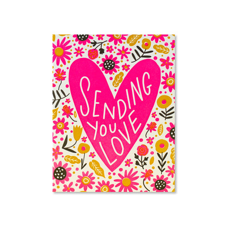 Sending Love Greeting Card