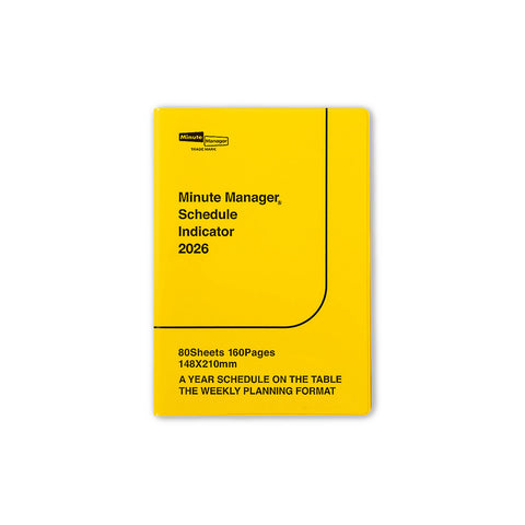 2026 Minute Manager Weekly Diary A5
