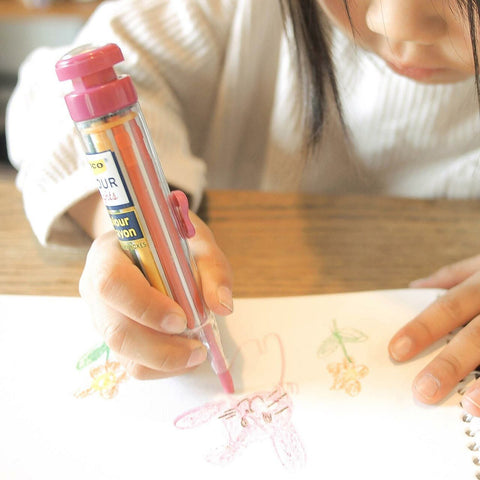8 Colour Crayon Pen