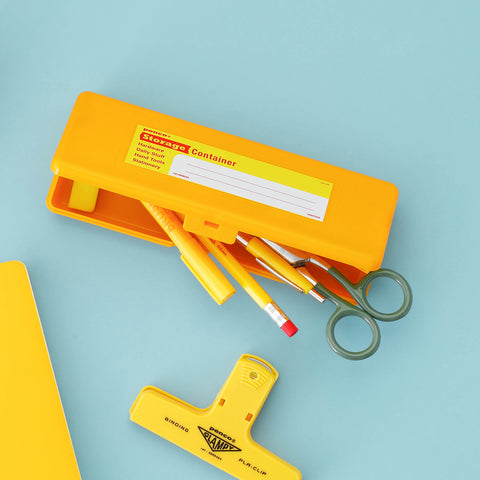 Storage Container Pen Case Yellow