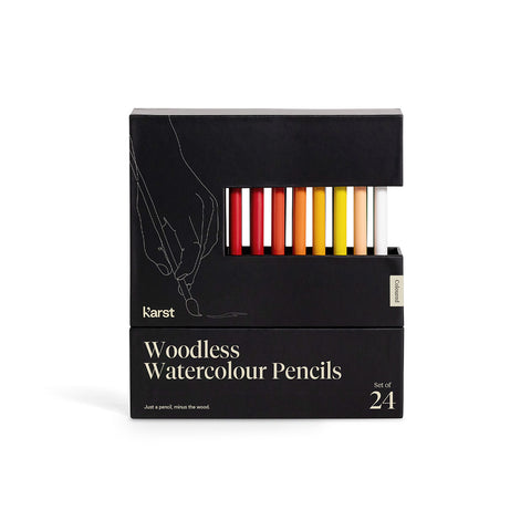 Woodless Watercolour Pencils Set of 24