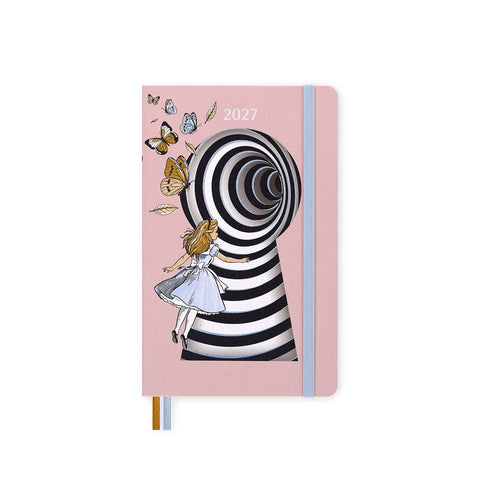 Alice in Wonderland Limited Edition 2027 Weekly Notebook Hard Cover Diary