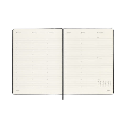2026 Pro Weekly Vertical Hard Cover Diary Extra Large