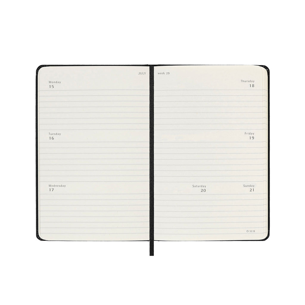 Moleskine 2024 Hard Cover Weekly Horizontal Diary Pocket – Milligram