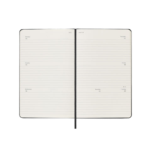 2025 Hard Cover Weekly Horizontal Diary Large