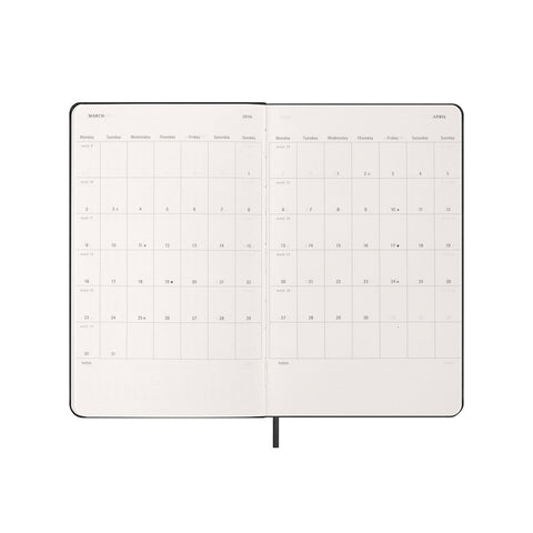 2026 Weekly Notebook Diary Hard Cover Large