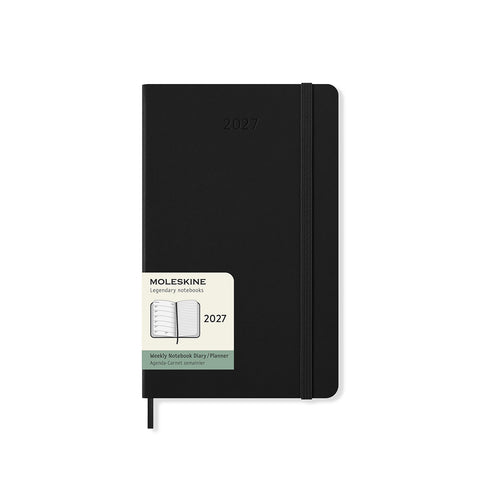 2027 Weekly Notebook Diary Hard Cover Large