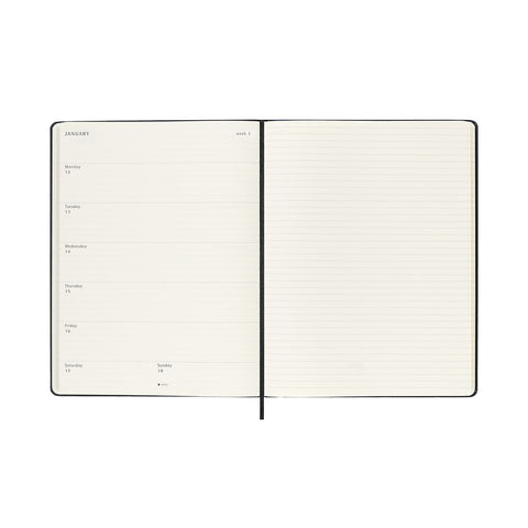 2026 Weekly Notebook Diary Hard Cover Extra Large