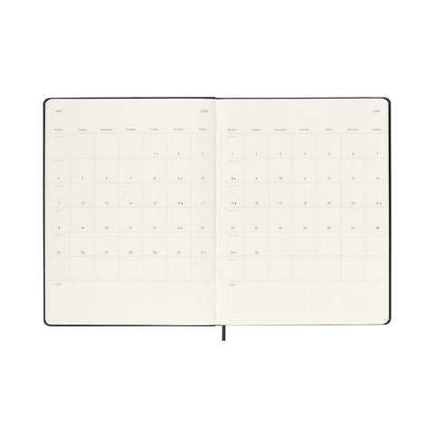 2026 Weekly Notebook Diary Hard Cover Extra Large