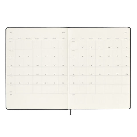 2027 Weekly Notebook Hard Cover Diary Extra Large