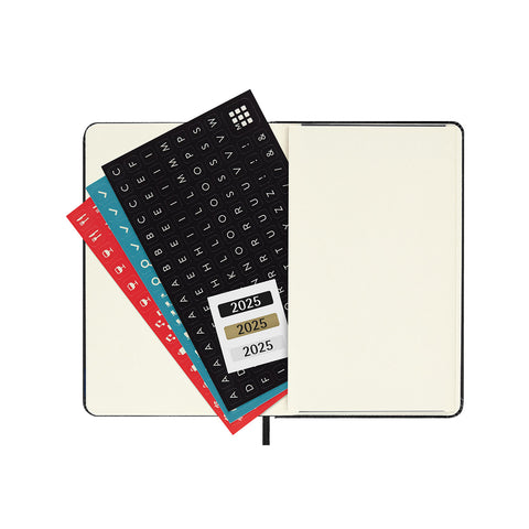 2025 Hard Cover Weekly Vertical Diary Pocket