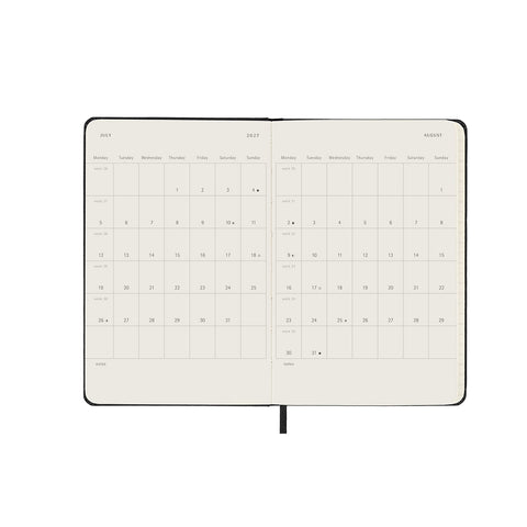 2027 Weekly Vertical Diary Hard Cover Pocket