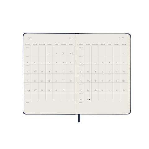 2027 Weekly Notebook Diary Hard Cover Pocket