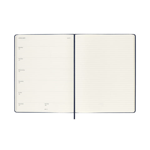 2026 Weekly Notebook Diary Hard Cover Extra Large