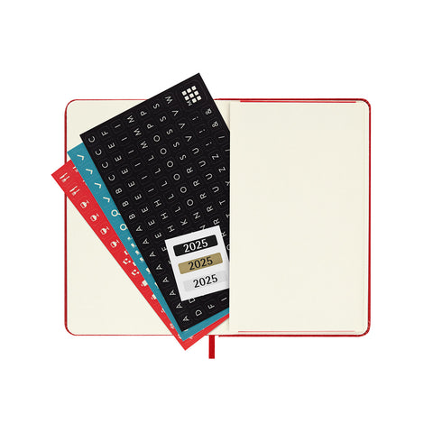 2025 Hard Cover Weekly Notebook Diary Pocket