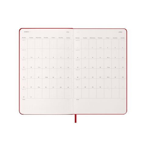 2026 Weekly Notebook Diary Hard Cover Large