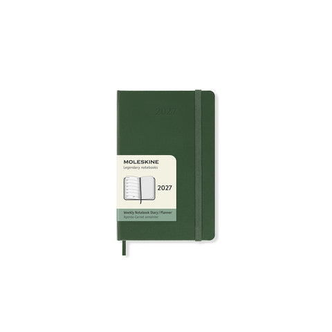 2027 Weekly Notebook Diary Hard Cover Pocket