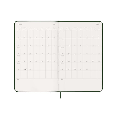 2027 Weekly Notebook Diary Hard Cover Large