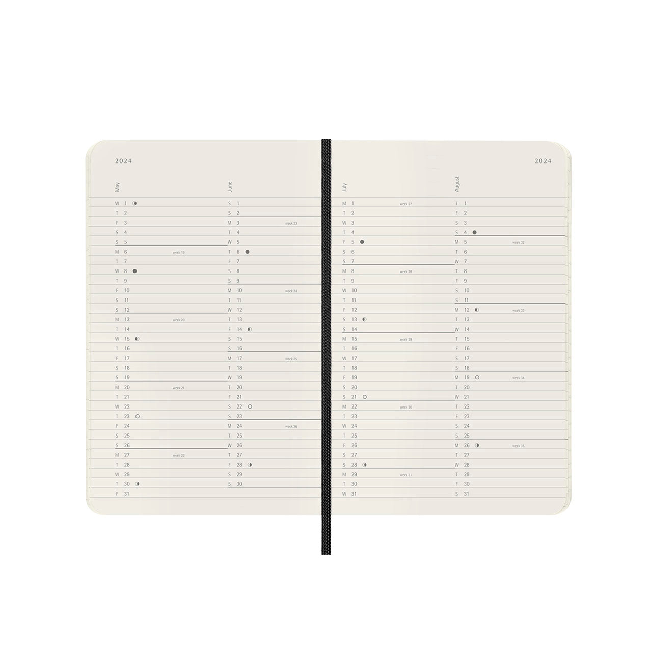 Moleskine 2024 Soft Cover Monthly Diary Pocket – Milligram