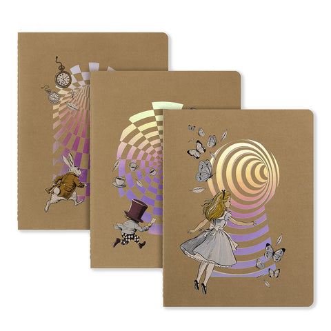 Alice in Wonderland Limited Edition Cahier Notebook Set Extra Large