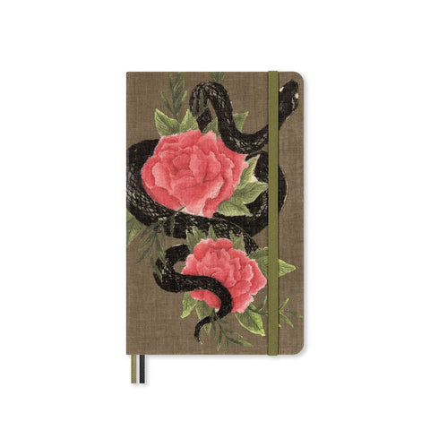 Year of the Snake Roses Notebook Large