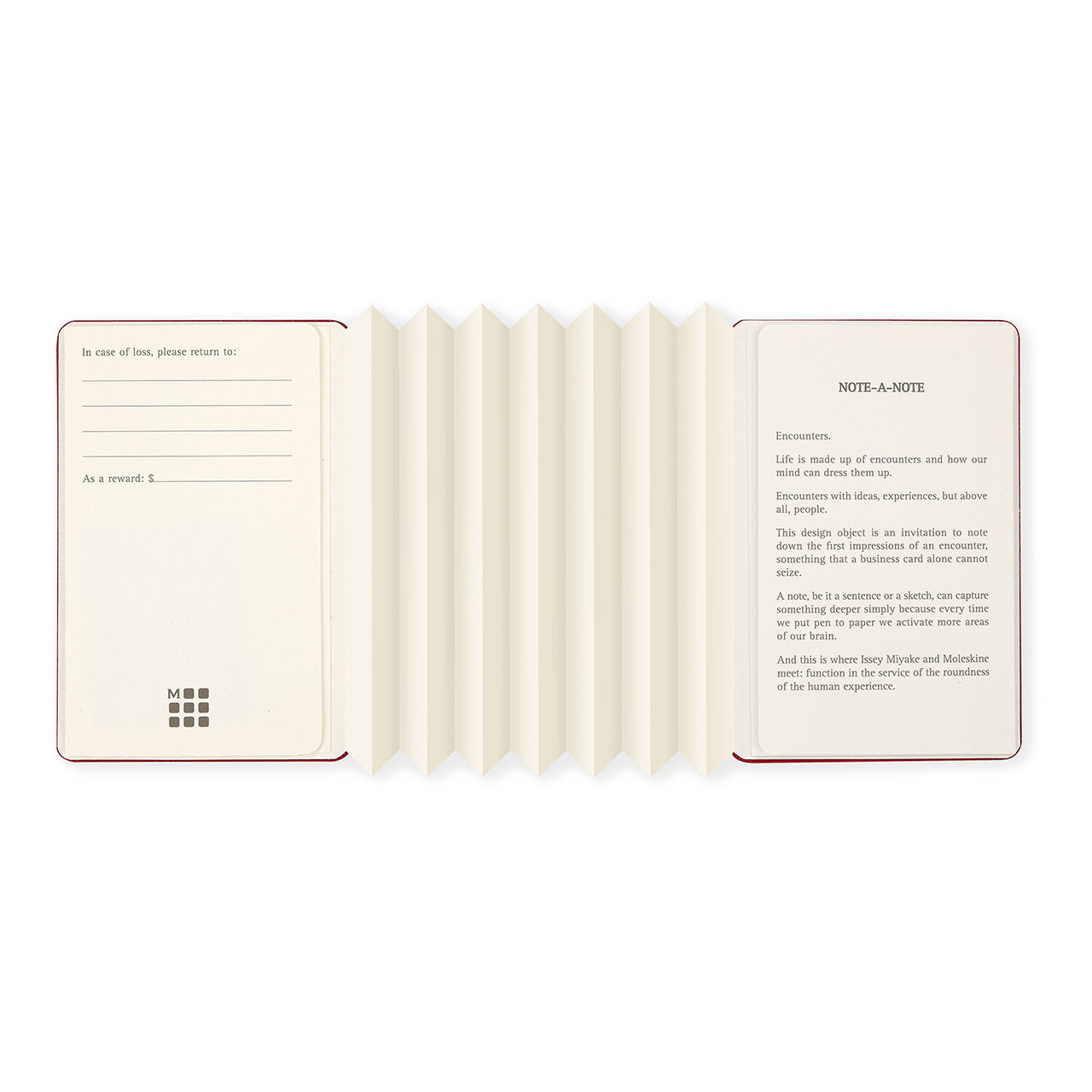 Moleskine x Issey Miyake Limited Edition Japanese Album Card