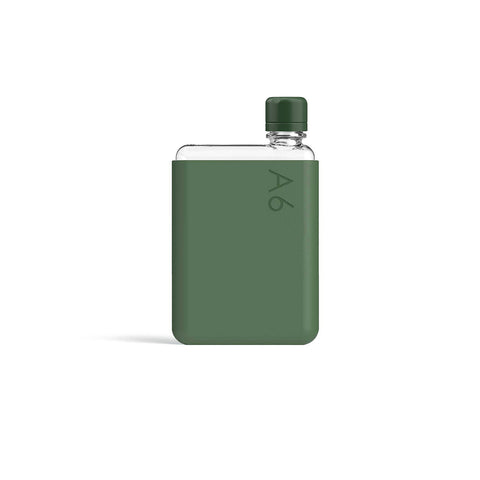 A6 Drink Bottle with Moss Green Sleeve Bundle