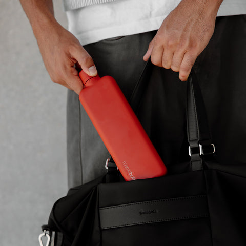 Slim Red Maple Stainless Steel Drink Bottle