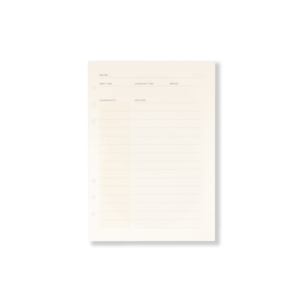 Studio Milligram Cook Journal Planner Insert A5