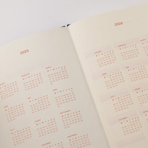 2025 Daily Diary Dot Grid A5