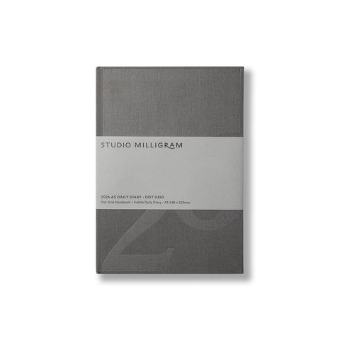 2026 Daily Diary Dot Grid A5