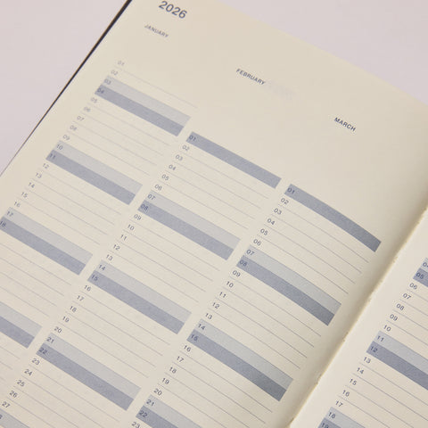 2026 Daily Diary Dot Grid A5