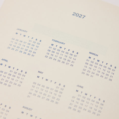 2027 Daily Diary Ruled A5