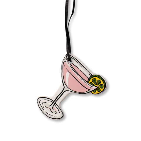 Cocktail Flat Ceramic Decoration