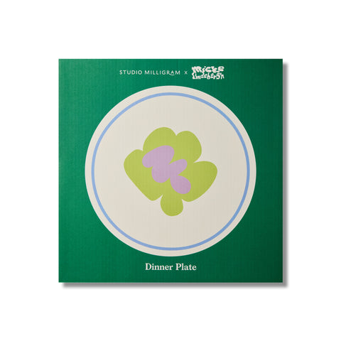 Flower Green Ceramic Plate