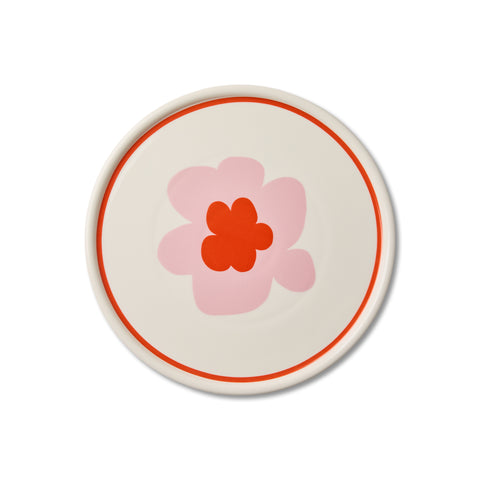 Flower Pink Ceramic Plate