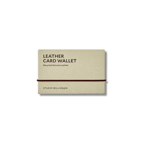 Recycled Leather Card Wallet