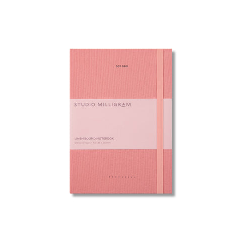 Linen Bound Notebook Dot Grid A5