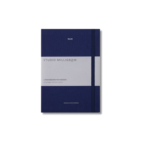 Linen Bound Notebook Ruled A5