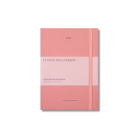 Linen Bound Notebook Ruled A5
