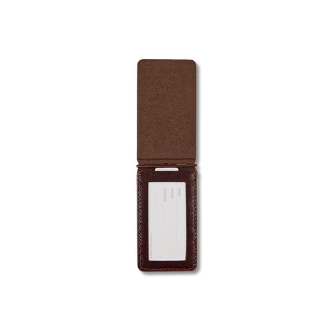 Recycled Leather Luggage Tag