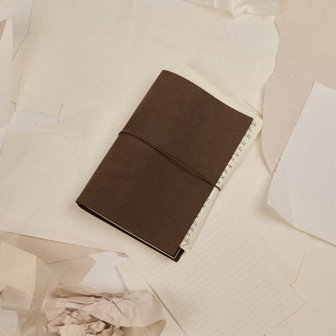 Nubuck Refillable Leather Journal Set