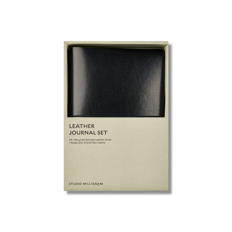 Refillable Leather Journal Set A5