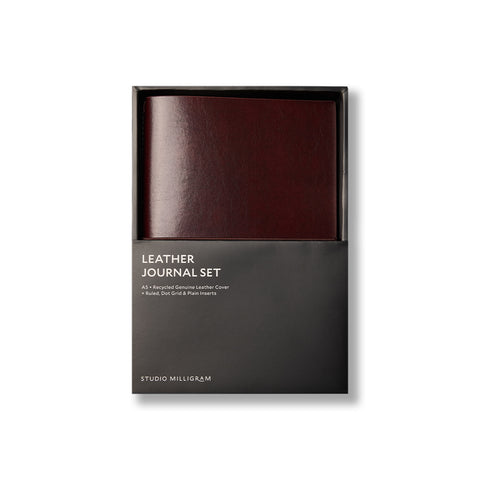 Refillable Leather Journal Set A5