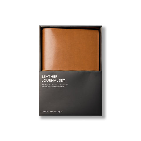 Refillable Leather Journal Set A5