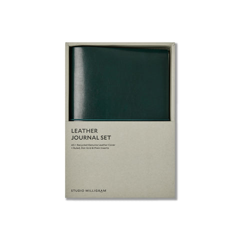 Refillable Leather Journal Set A5