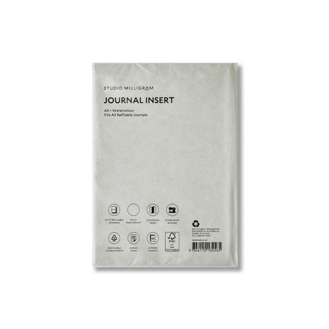 Studio Milligram Refillable Journal Plastic Sleeve Insert A5