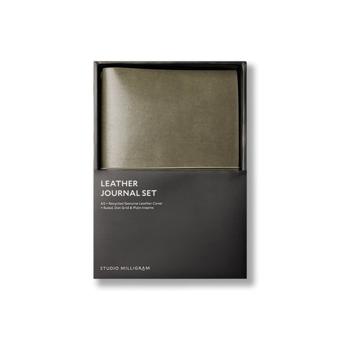 Refillable Leather Journal Set A5
